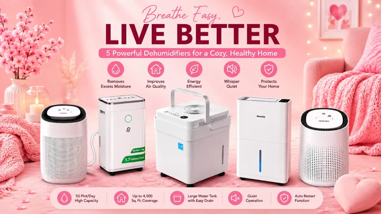 Best 50 Pint Dehumidifiers for Bedroom